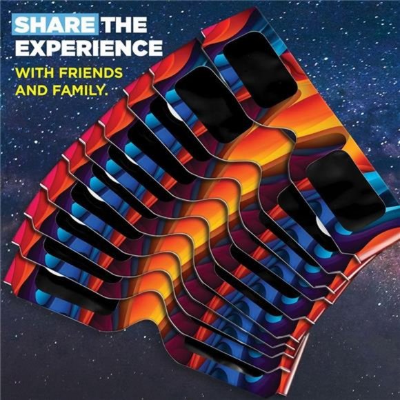 Solar Eclipse Glasses AAS Approved 2024 10 Pac) CE and ISO Certified Safe Shades - Picture 6 of 8